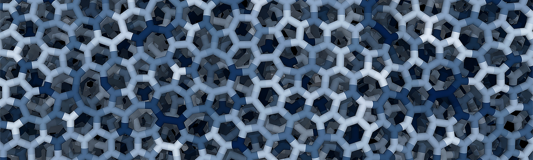 A snapshot of an amorphous carbon structure